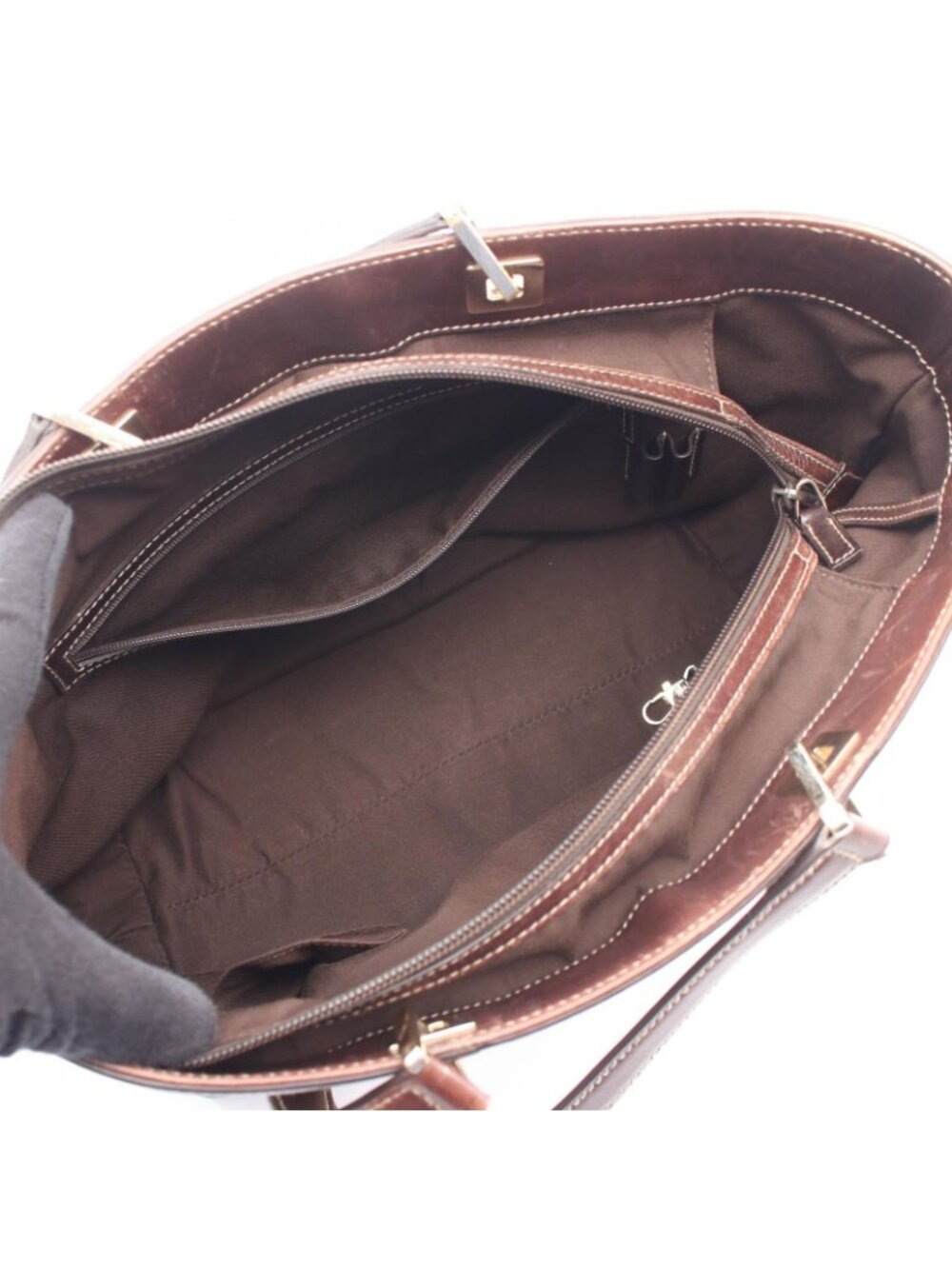 Gucci Tote GG Canvas Beige Brown - Picture 3 of 12